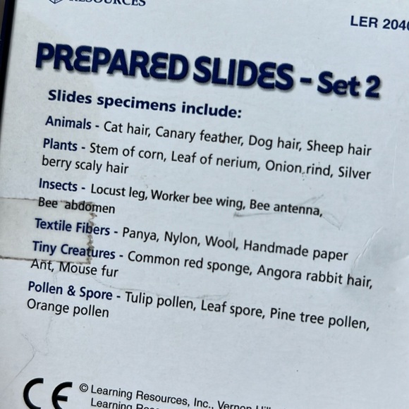 Prepared slide specimens, set 1 and set 2 Learning Resources Science - Picture 6 of 8